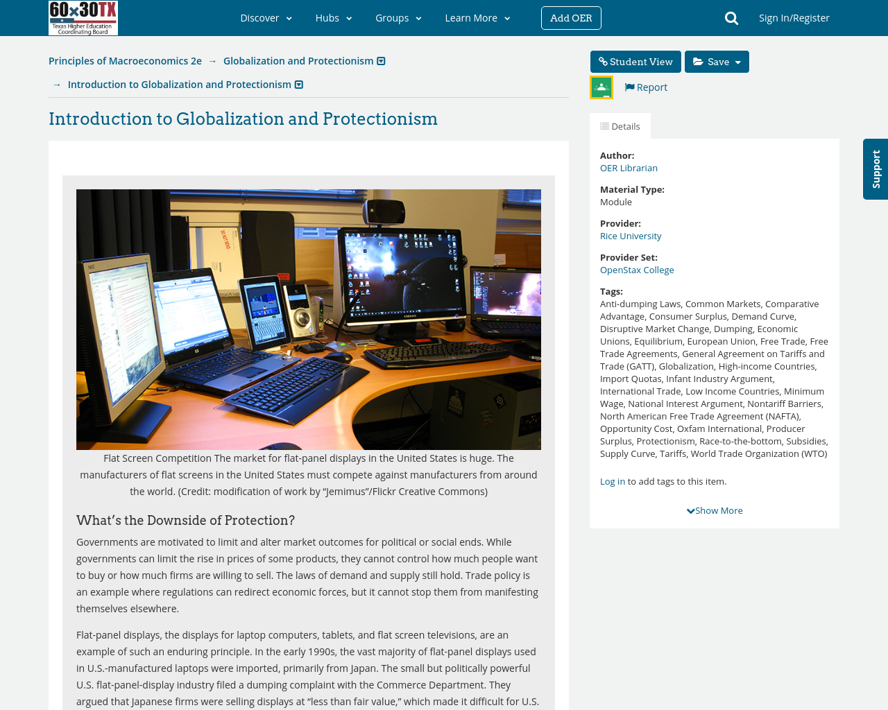 Principles of macroeconomics 2e globalization and protectionism