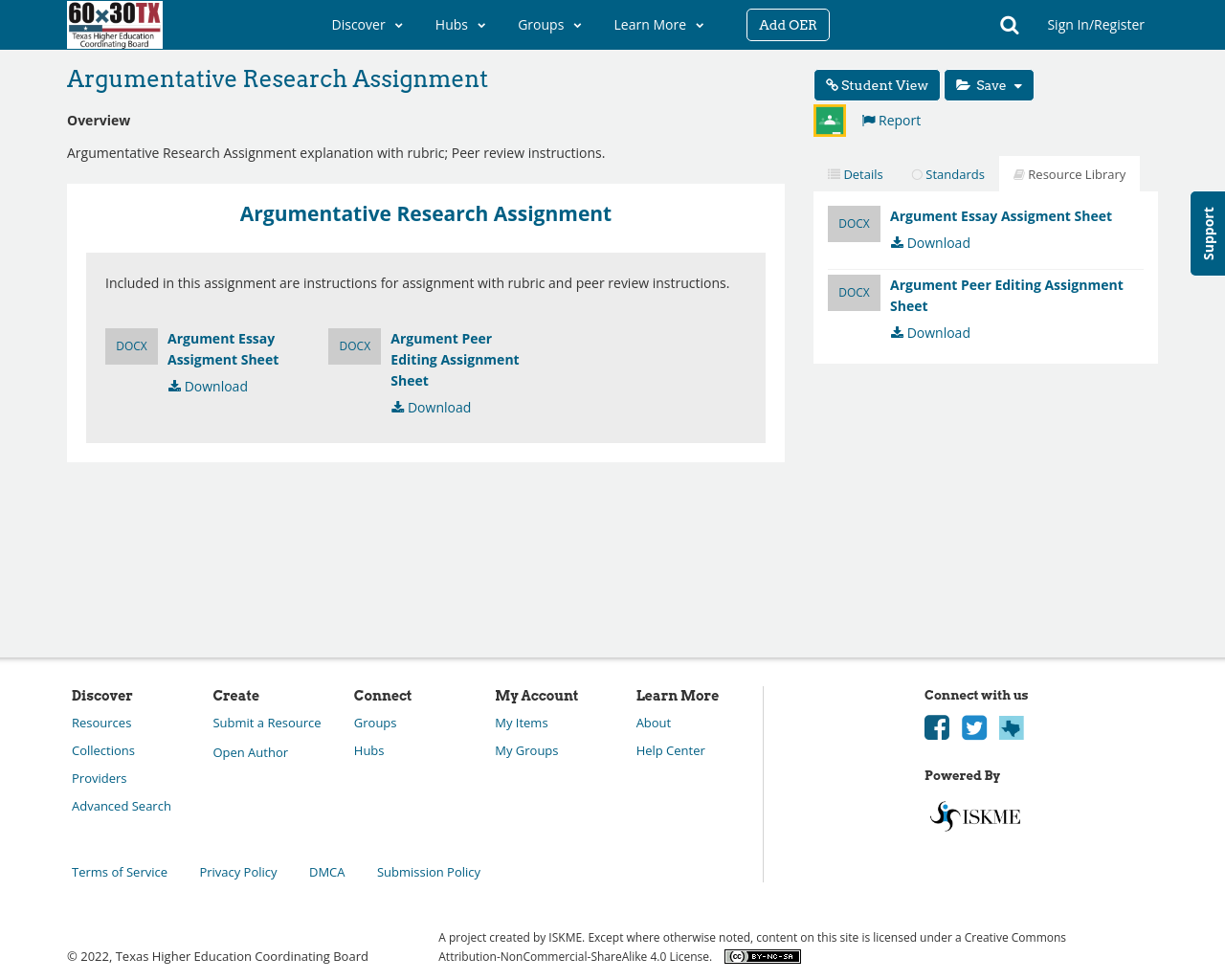 Argumentative Research Assignment | OERTX