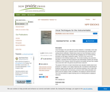 Vocal Techniques for the Instrumentalist