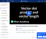 Linear Algebra: Vector Dot Product and Vector Length