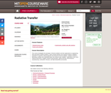 Radiative Transfer, Spring 2006