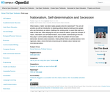 Nationalism, self-determination and secession