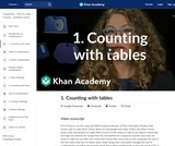 1. Counting with tables