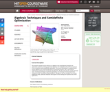 Algebraic Techniques and Semidefinite Optimization, Spring 2006