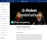 2. Robot combinations