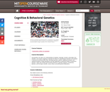 Cognitive and Behavioral Genetics, Spring 2001