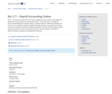 BA 177 - Payroll Accounting Online
