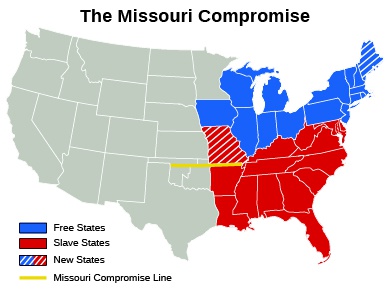 Missouri Compromise Line Map U.s. History, A Nation On The Move: Westward Expansion, 1800–1860, The  Missouri Crisis | Oertx