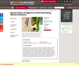 Special Topics at Edgerton Center:Developing World Prosthetics, Spring 2010