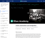 1920s urbanization and immigration