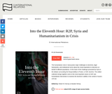 Into the Eleventh Hour: R2P, Syria and Humanitarianism in Crisis