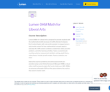 Lumen OHM College Algebra