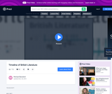 Timeline of British Literature