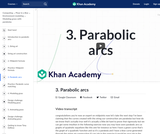 3. Parabolic arcs