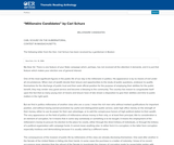 “Millionaire Candidates” by Carl Schurz