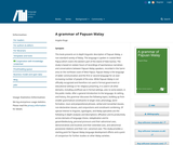 A grammar of Papuan Malay