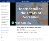 More detail on the Treaty of Versailles and Germany