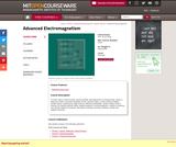 Advanced Electromagnetism, Spring 2003