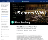 United States enters World War I
