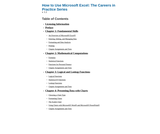 How to Use Microsoft Excel: The Careers in Practice Series