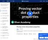 Linear Algebra: Proving Vector Dot Product Properties