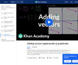 Adding vectors algebraically & graphically