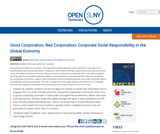 Good Corporation, Bad Corporation: Corporate Social Responsibility in the Global Economy