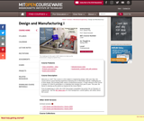 Design and Manufacturing I, Spring 2009