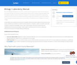 Biology I Laboratory Manual