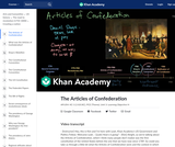 The Articles of Confederation