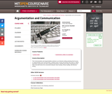 Argumentation and Communication, Fall 2006