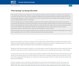 “Plain Geology” by George Otis Smith