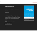 Adaptation Guide: A reference to adapting or revising an open textbook