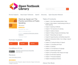 Stand up, Speak out: The Practice and Ethics of Public Speaking