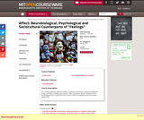 Affect: Biological, Psychological, and Social Aspects of Feelings, Spring 2013