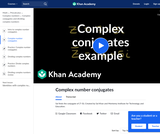 Complex Numbers: Complex Conjugates Example