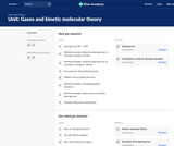 Gases and kinetic molecular theory