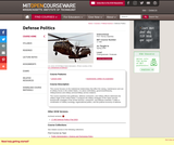 Defense Politics, Spring 2006