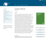 A grammar of Rapa Nui