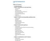 Law for Entrepreneurs