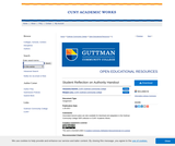 Student Reflection on Authority Handout