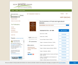 The Economics of Food and Agricultural Markets