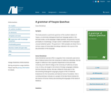 A grammar of Yauyos Quechua