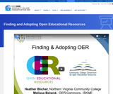CCCOER Finding and Adopting OER Webinar