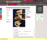 Architectural Construction and Computation, Fall 2005