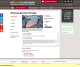 Advanced Igneous Petrology, Fall 2005