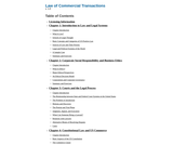 Law of Commercial Transactions