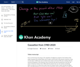 Causation from 1980-2020