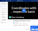 Coordinates with respect to a basis