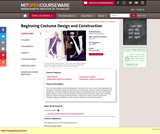 Beginning Costume Design and Construction, Fall 2008